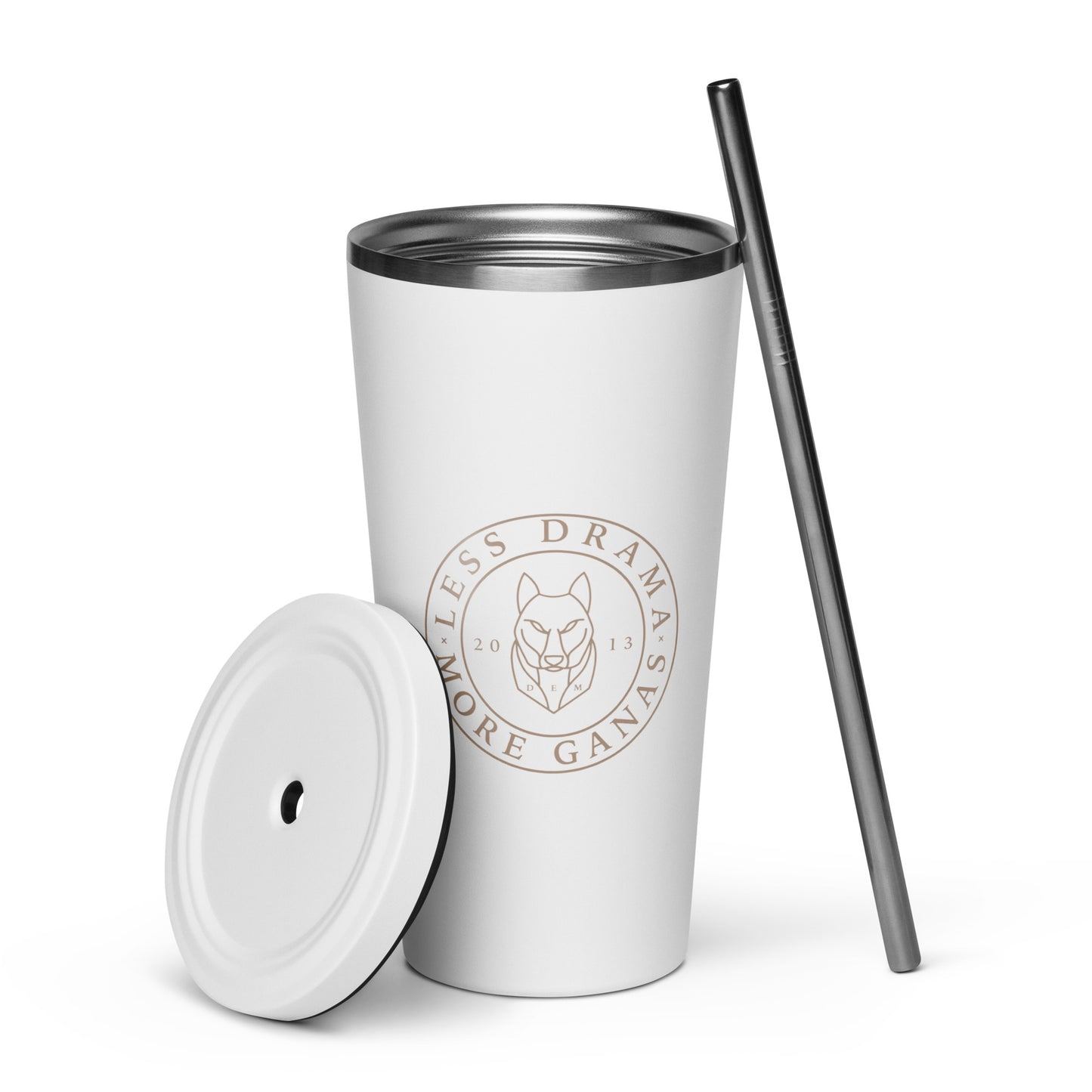 TUMBLER W/ STRAW